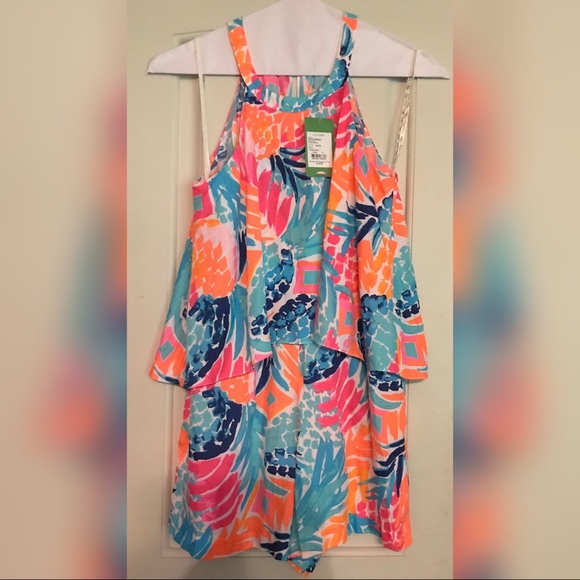 NWT Lilly Pulitzer Edona Romper in Goombay Smashed - Picture 1 of 2